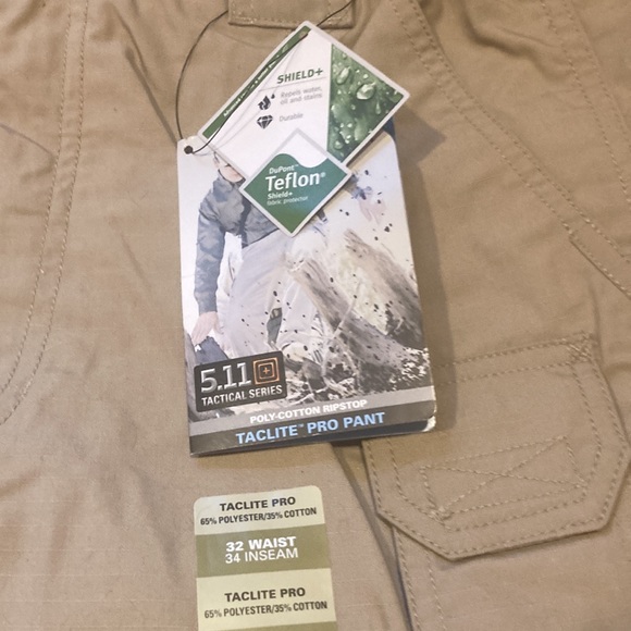 1 pair of 511 Taclite men’s pants size 32 waist and 34 inseam. New With Tags - Picture 3 of 4